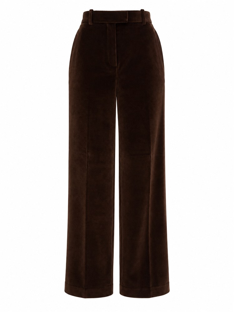 Pantalone donna Circolo 1901 in velluto marrone