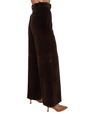 Pantalone donna Circolo 1901 in velluto marrone in DONNA