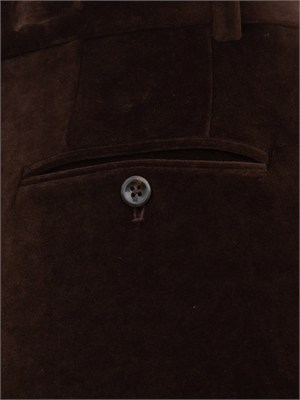 Pantalone donna Circolo 1901 in velluto marrone in DONNA