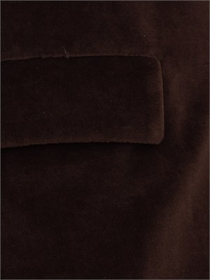 Giacca donna Circolo 1901 in velluto marrone e maniche 3/4 in DONNA