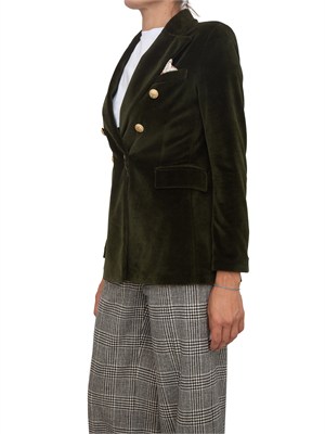 Giacca donna doppiopetto Circolo 1901 in velluto verde in DONNA