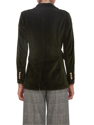 Giacca donna doppiopetto Circolo 1901 in velluto verde in DONNA