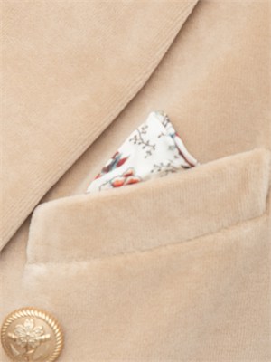 Giacca donna doppiopetto Circolo 1901 in velluto beige in DONNA