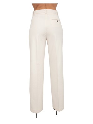 Pantalone donna Circolo 1901 felpa cashmere bianco avorio in DONNA