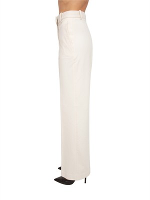 Pantalone donna Circolo 1901 felpa cashmere bianco avorio in DONNA