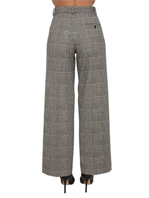 Pantalone donna Circolo 1901 pied de poule grigio in DONNA
