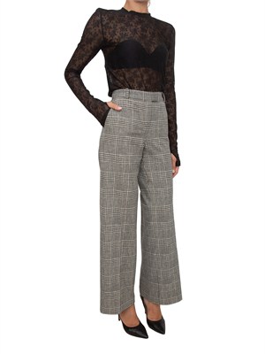 Pantalone donna Circolo 1901 pied de poule grigio in DONNA
