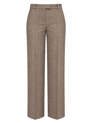 Pantalone donna Circolo 1901 spinato beige in DONNA
