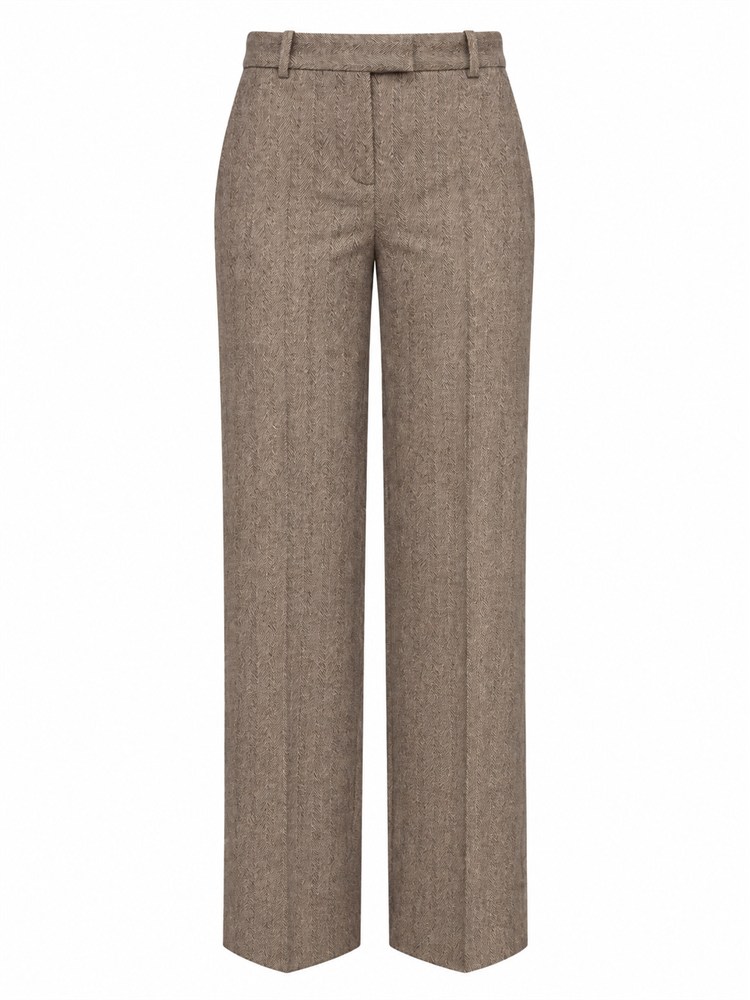 Pantalone donna Circolo 1901 spinato beige