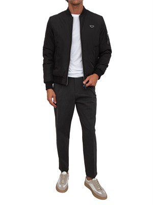 Bomber Antony Morato in tessuto tecnico nero in UOMO