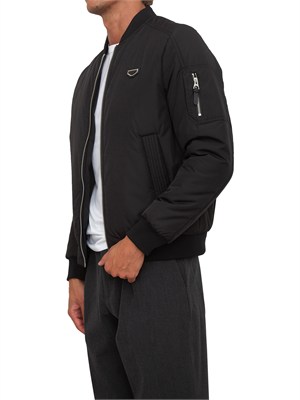Bomber Antony Morato in tessuto tecnico nero in UOMO
