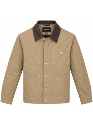 Giubbino Antony Morato in twill di cotone beige in UOMO