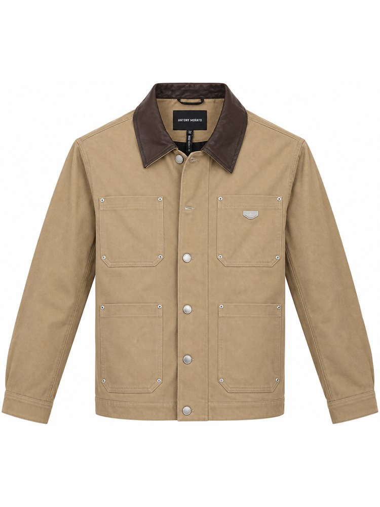 Giubbino Antony Morato in twill di cotone beige