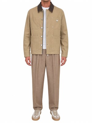 Giubbino Antony Morato in twill di cotone beige in UOMO