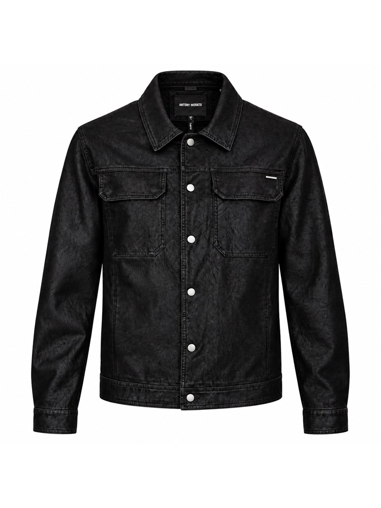 Giubbino Antony Morato similpelle nero