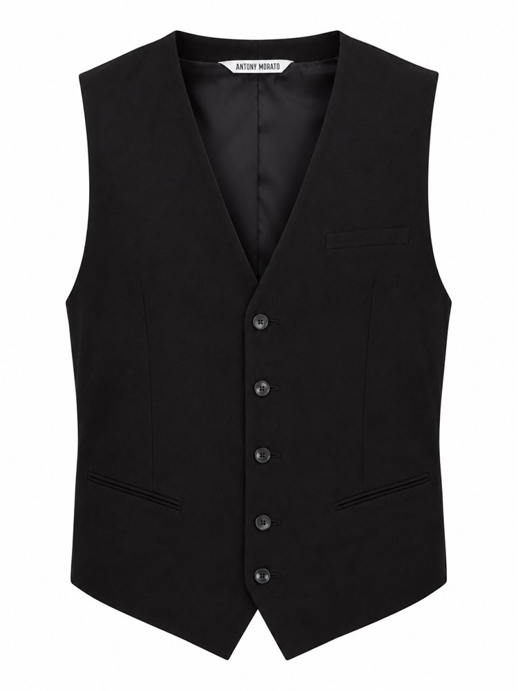 Gilet Antony Morato in tessuto stretch nero