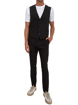Gilet Antony Morato in tessuto stretch nero in UOMO