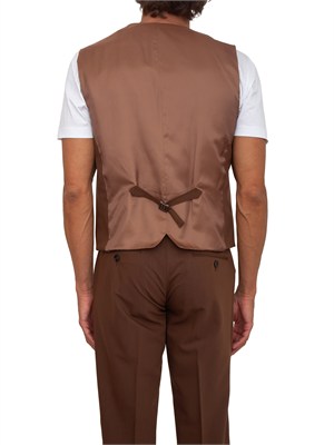 Gilet Antony Morato in tessuto stretch marrone in UOMO