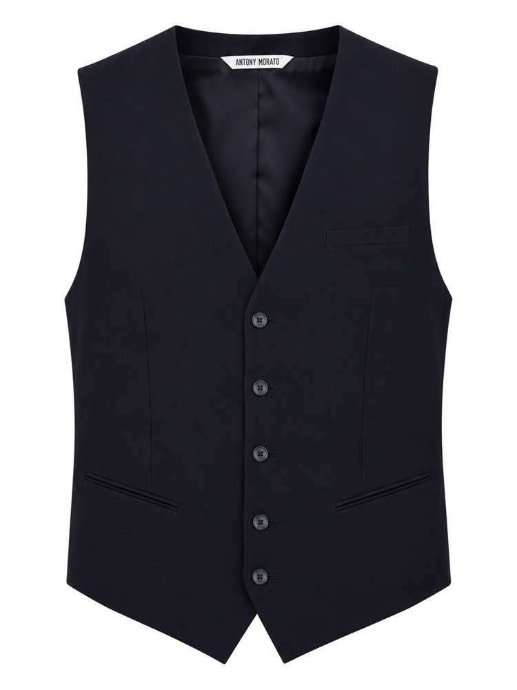Gilet Antony Morato in tessuto stretch blu