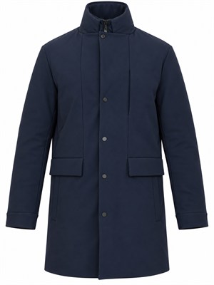 Giubbino Trussardi uomo in nylon waterproof blu in UOMO