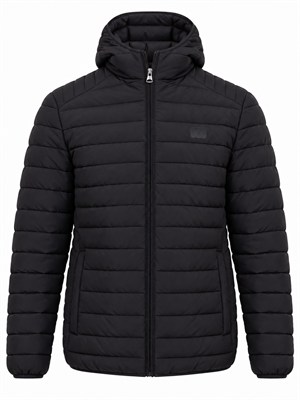 Giubbino Trussardi uomo in nylon crinkle nero in UOMO