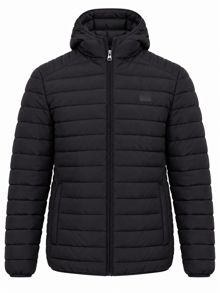Giubbino Trussardi uomo in nylon crinkle nero