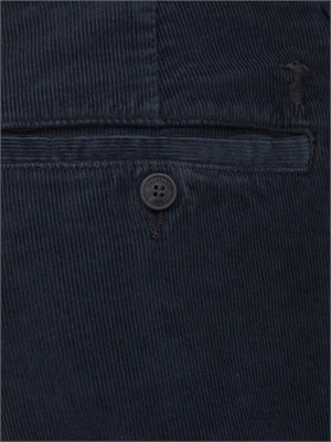 Pantaloni Aviator 301 Trussardi in gabardina blu in UOMO