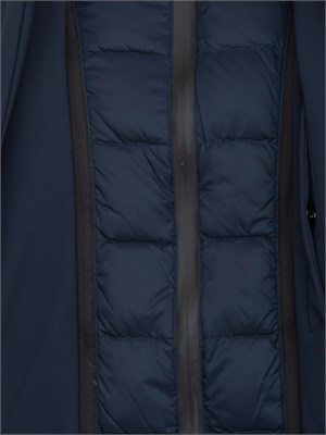 Giaccone Trussardi uomo in nylon waterproof blu in UOMO