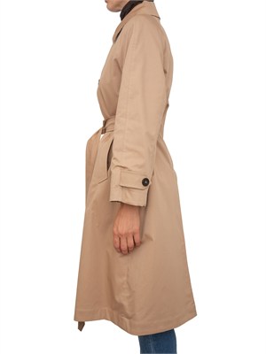 Trench double face Ragusa Marella in cotone beige e tartan in DONNA