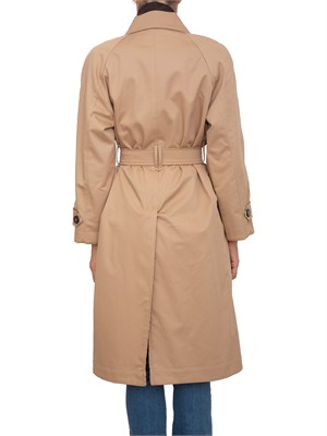 Trench double face Ragusa Marella in cotone beige e tartan in DONNA