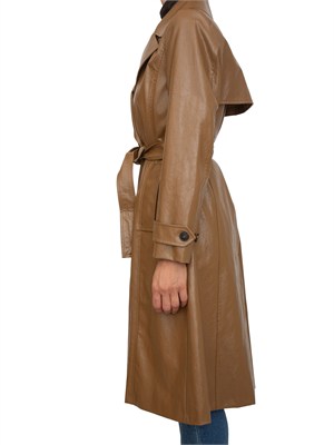Trench Soledad Marella in tessuto spalmato cammello in DONNA