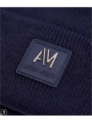 Berretto Antony Morato in maglia blu in UOMO