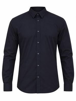 Camicia Antony Morato in popeline di cotone blu in UOMO
