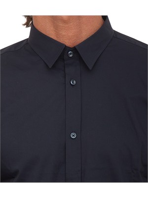 Camicia Antony Morato in popeline di cotone blu in UOMO
