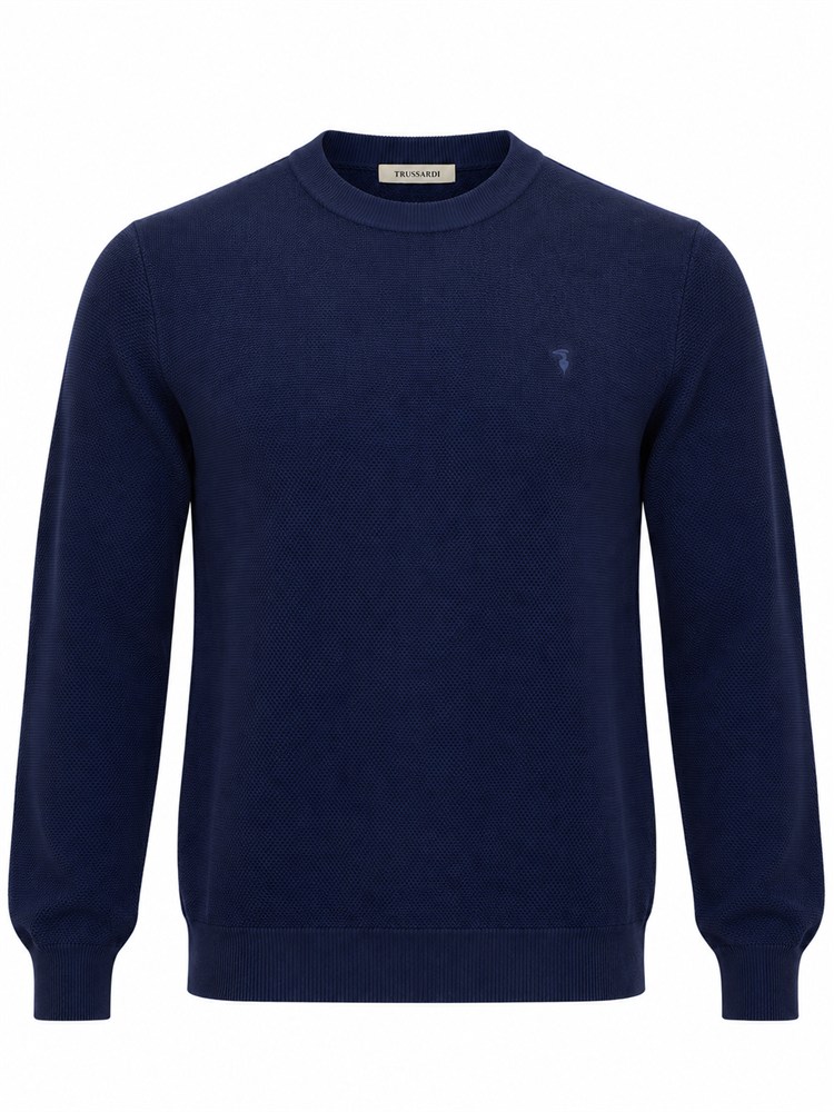Maglia Trussardi uomo in lana blu