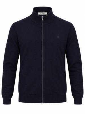 Cardigan Trussardi uomo misto viscosa blu in UOMO