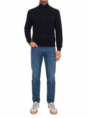 Cardigan Trussardi uomo misto viscosa blu in UOMO