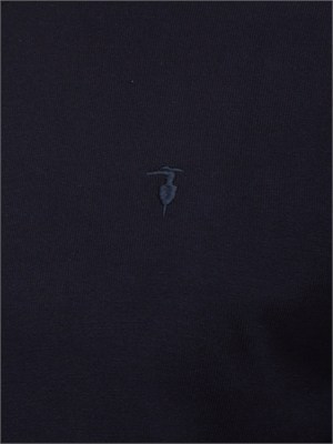 Cardigan Trussardi uomo misto viscosa blu in UOMO