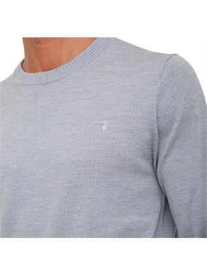 Maglia Trussardi uomo in pura lana grigia in UOMO
