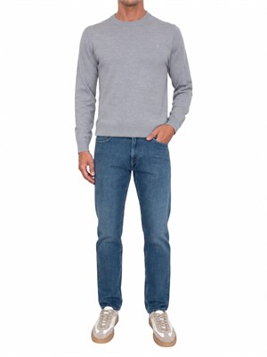 Maglia Trussardi uomo in pura lana grigia in UOMO