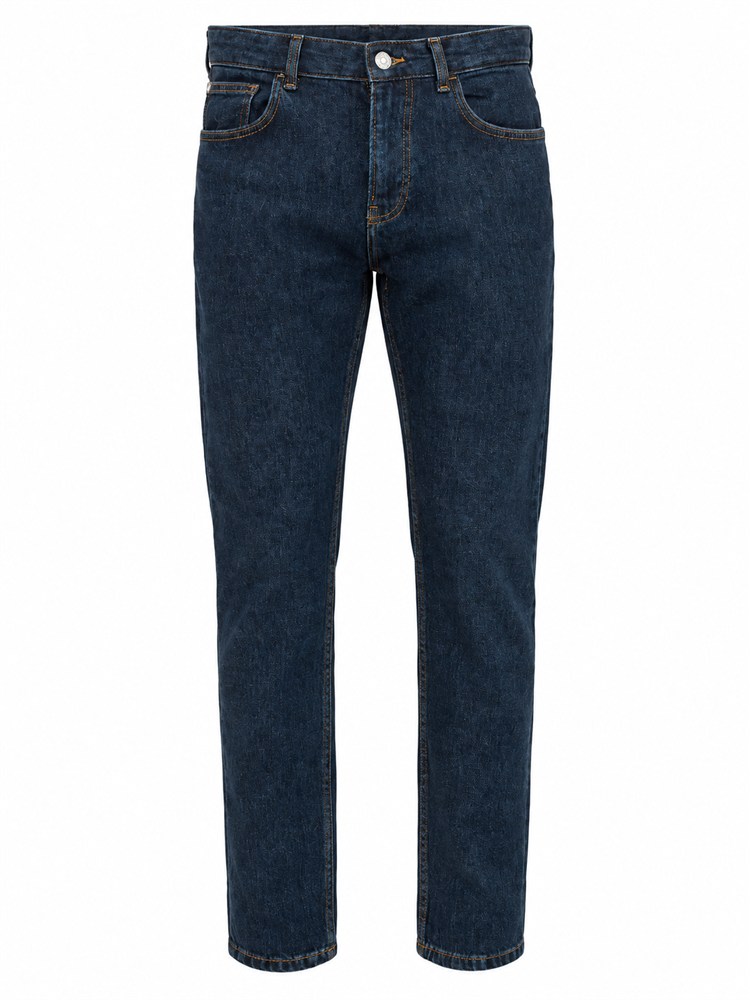 Jeans Trussardi uomo in denim elasticizzato blu