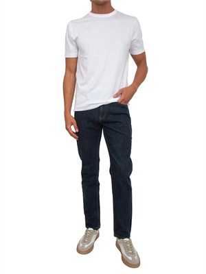 Jeans Trussardi uomo in denim elasticizzato blu in UOMO