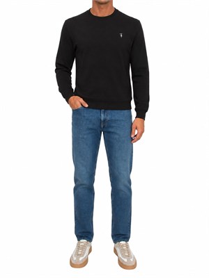 Felpa Trussardi uomo misto viscosa nera in UOMO