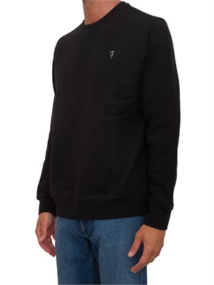 Felpa Trussardi uomo misto viscosa nera in UOMO
