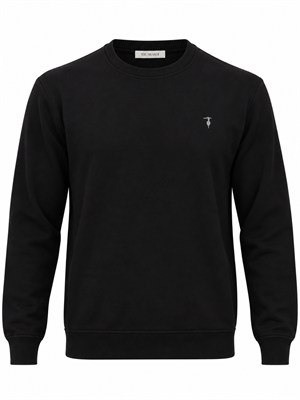 Felpa Trussardi uomo misto viscosa nera in UOMO