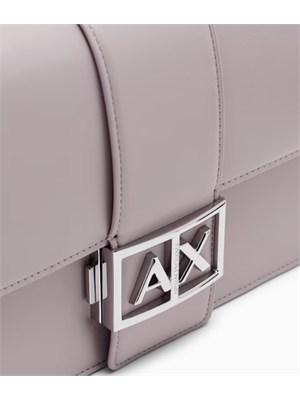 Borsa Armani Exchange ecopelle lilla in DONNA