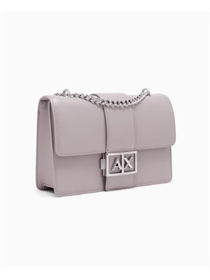 Borsa Armani Exchange ecopelle lilla in DONNA