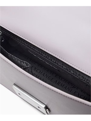 Borsa Armani Exchange ecopelle lilla in DONNA