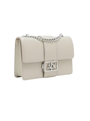 Borsa Armani Exchange ecopelle beige in DONNA