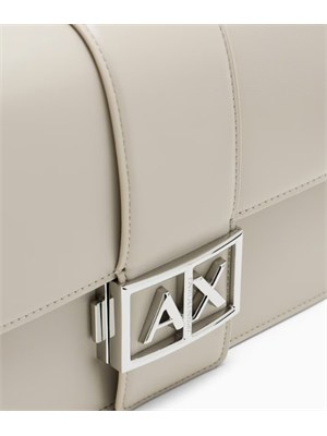 Borsa Armani Exchange ecopelle beige in DONNA
